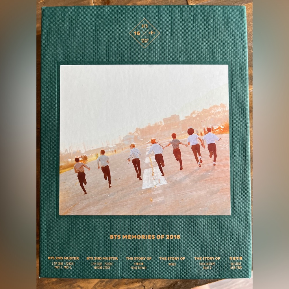 Official BTS MEMORIES OF 2016 4-DVD Set With Photo Book (no photo card)